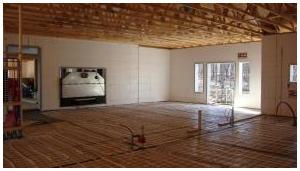 Slab on grade Radiant