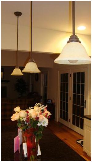 Kitchen pendant lighting