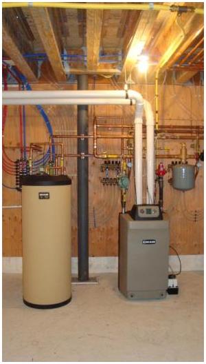 Weil-McLain Ultra Boiler with Indirect Hot Water Tank