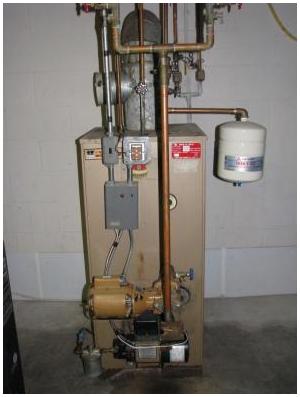 Old oil boiler (Before)